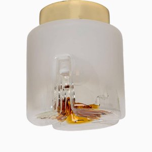 Abstract Murano Glass Flush Mount from Mazzega, Italy, 1970