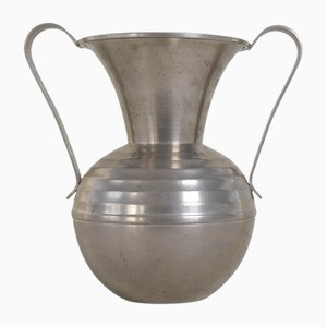 Vaso scultoreo Art Déco in peltro, anni '30