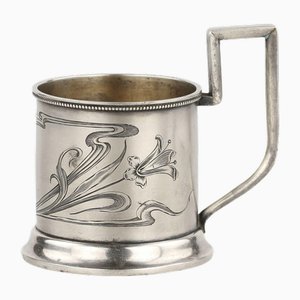Silver Coaster by Lyubavin, St. Petersburg, 1890s