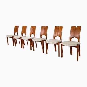 Mid-Century Modern Scandinavian Chairs, 1960s, Set of 6