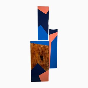 David E. Peterson, Puzzle #117 Abstract Wall Sculpture, 2022, Acrylic, Wood & Resin