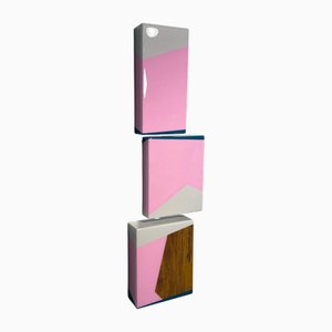 David E. Peterson, Puzzle #119 Abstract Wall Sculpture, 2022, Acrylic, Wood & Resin