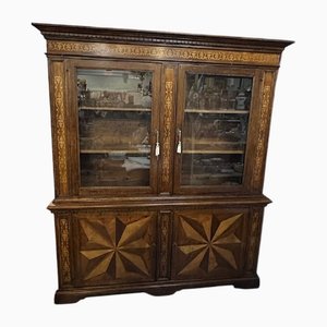 Showcase Buffet or Bookcase in Oak with Inlays