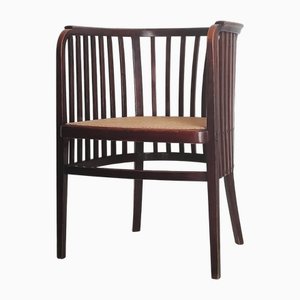 Armchair in Beech and Cane by Marcel Kammerer for Gebrüder Thonet Vienna GMBH
