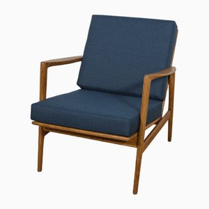 Chaise Modèle 300-139 Mid-Century en Chêne de Swarzędz Factory, 1960s