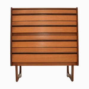 Cajonera vintage de teca de William Lawrence para William Lawrence of Nottingham, 1960