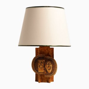 Ceramic Lamp by Roger Capron and Jean Derval, 1970s