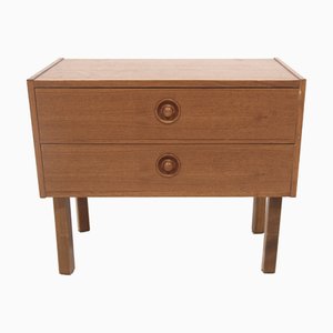Comodino in teak con cassetti, Svezia, anni '60
