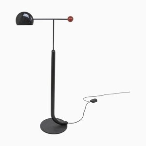 Schwarze Tomo Stehlampe von Toshiyuki Kita für Luci, 1980er