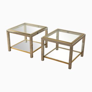 Beistelltische von Maison Jean Charles, 1970er, 2er Set