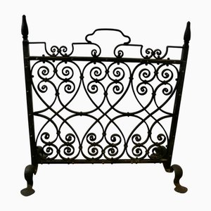 Gothic Wrought Iron Fire Screen