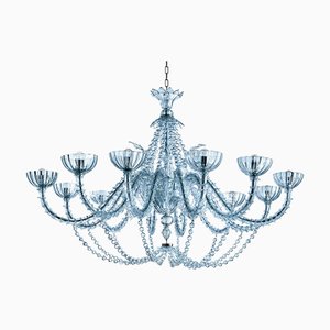 Turquoise Cà Rezzonico Murano Glass Chandelier with Necklace from Simoeng