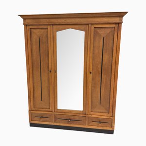 Art Deco Amsterdamse School 3-Door Armoire or Wardrobe, 1920s