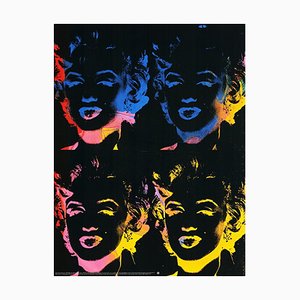 Después de Andy Warhol, Four Multicolored Marilyns, Print