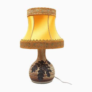 Lampada da tavolo vintage in gres di Jette Helleröe per Axella Studio Pottery, Danimarca, anni '70