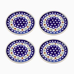 Ceramic Dessert Plate from Zakłady Ceramiczne Bolesławiec, Set of 4