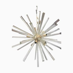 Lampadario Triedo Sputnik in vetro di Murano trasparente di 101 Copenhagen