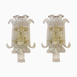 Transparente Lingue Murano Glas Wandlampen von Simoeng