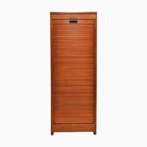 Armoire Vintage à Portes Enroulables en Chêne, 1930s