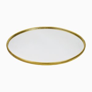 Brass Framed Mirror, 1970s