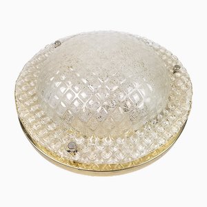 Ice Glass Ceiling Lamp, 1970s