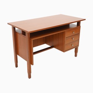 Teak Desk with Drawers, 1960s
