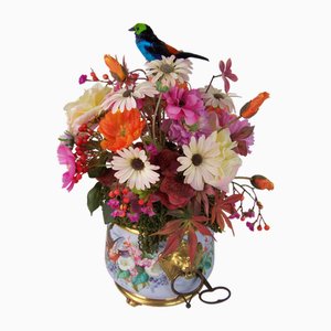 Singender Vogel Übertopf von Bontems, Paris, 1870