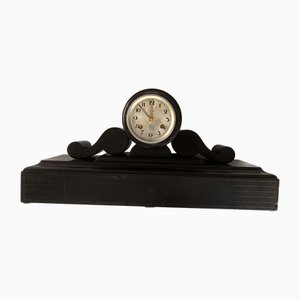 Orologio da camino Art Déco in marmo, anni '30