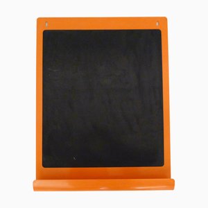 Wall Blackboard in Orange Plastic by Lynx, France, 1970s