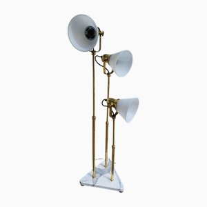 Lampada da terra in ottone, anni '70