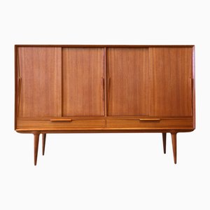 Model 13 High Board in Teak by Gunni Omann for Omann Jun, Denmark, 1960s