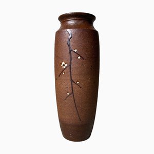 Japanische Vintage Kotobuki Ikebana Blumenvase von Suzuka-Yaki, 1970er