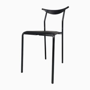 Fly Line Black Chair, Italy, 1980s