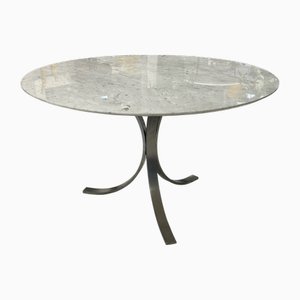 Mesa de mármol de Carrara de Osvaldo Borsani para Tecno, años 70