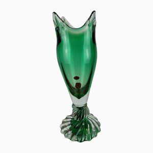 Grand Vase Czech en Verre Rubín