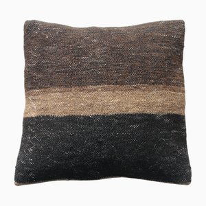 Vintage Turkish Handmade Wool Kilim Rug Pillow Cover