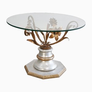 Hollywood Regency Style Florentine Coffee Table Side Table, Italy, 1970s