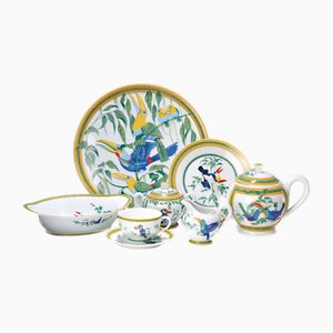 Hermes Les Toucans Tea Service by Hermès, 1950s, Set of 10