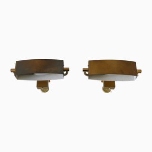 Moderne deutsche Mid-Century Bett Wandleuchten von Paul Neuhaus, 1950er, 2er Set