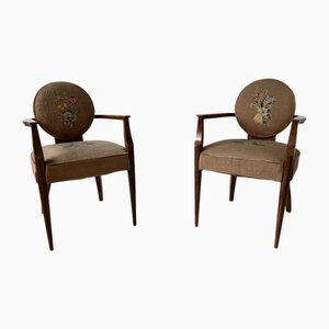 Fauteuils Bridge par Jean Pascaud, 1937, Set de 4