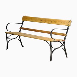 Vernietete Parkbank aus Eisen, 1920er