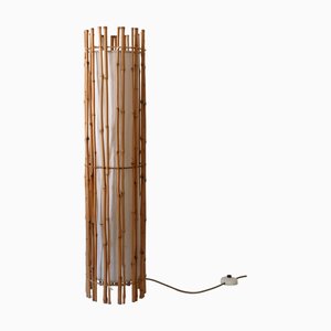 Mid-Century Modern Bamboo Floor Lamp by Louis Sognot, 1960s