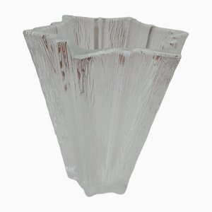 Art Deco Star Glass Vase by Pierre Davesn for Daum, 1940s