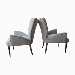 Sillones italianos al estilo de Gio Ponti, años 50. Juego de 2