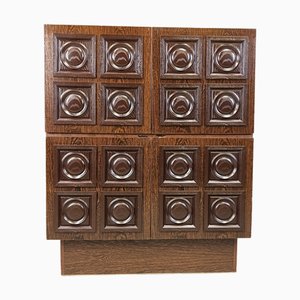 Vintage Brutalist Bar Cabinet, 1970s