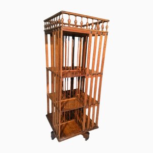 Drehbares Bücherregal aus Eiche, 1920er