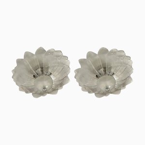Murano Style Glass Sputnik Flush Mounts from Simoeng, Set of 2
