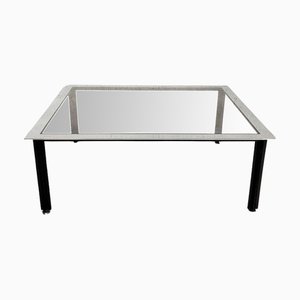 Niedriger T10 Couchtisch aus Chrom von Luigi Caccia Dominioni für Azucena, 1950er