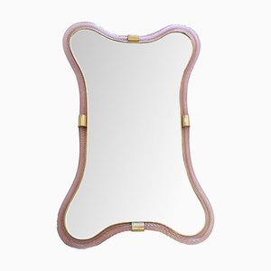 Espejo escenográfico en rosa y dorado de Simoeng