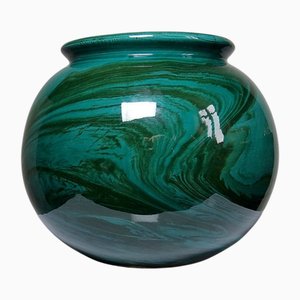 Große Keramik-Kugelvase im Art Deco-Stil
